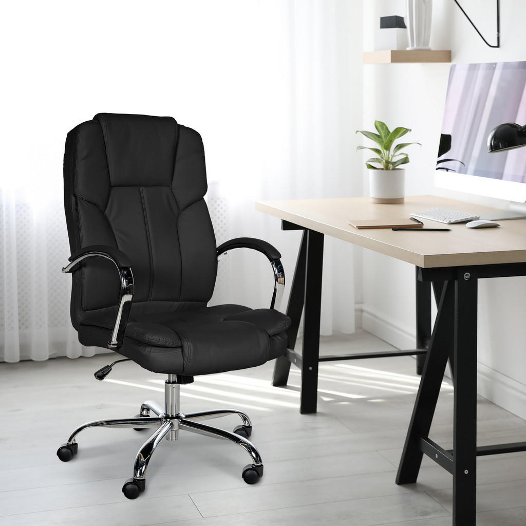 Thumbnail - CLP Chefsessel, Schwarz, Textil, 62x115x70 cm, Arbeitszimmer, Bürostühle, Chefsessel