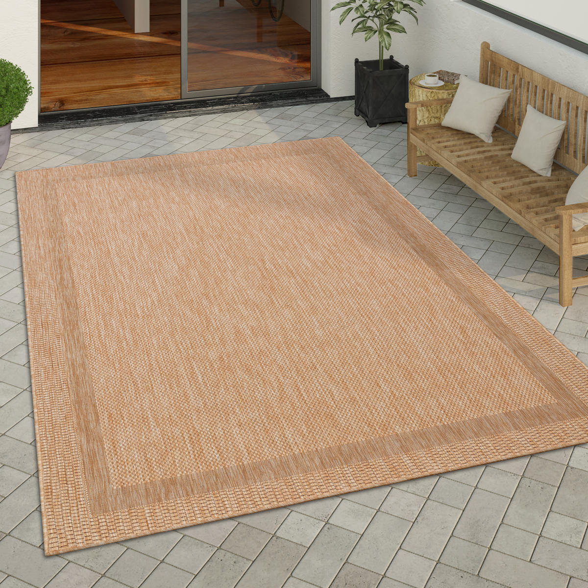 OUTDOORTEPPICH 80/250 cm Roma 272 - Beige, Textil (80/250cm) - Paco Home