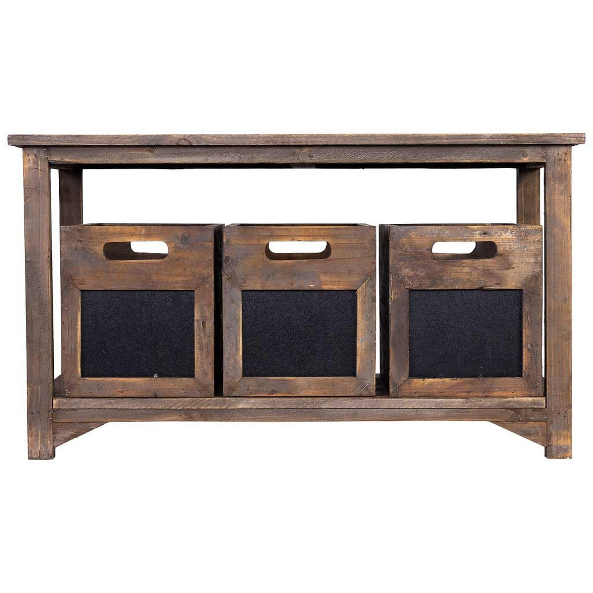 BANK aus Holz, 90x45x51cm - Braun, Holz (90/51/45cm) - Wanderlust