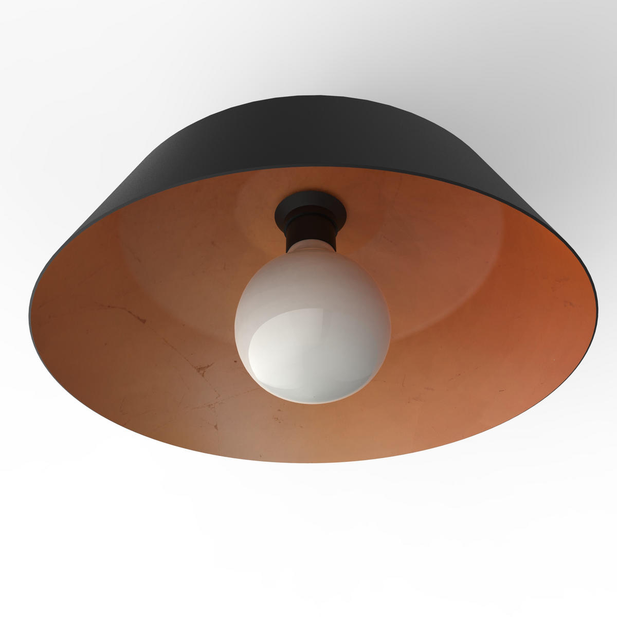 DECKENLEUCHTE - Kupferfarben, Metall (35/35/20cm) - Lumicom