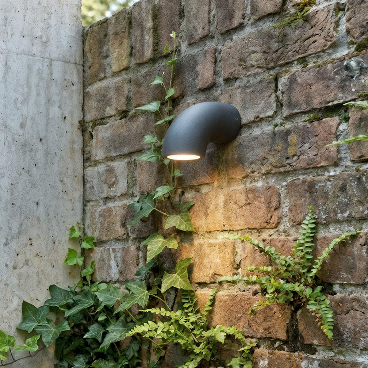 AUSSENLEUCHTE PIPER Anthrazitgrau 6 W IP54 - Grau, Metall (14/8/12cm) - Rendl