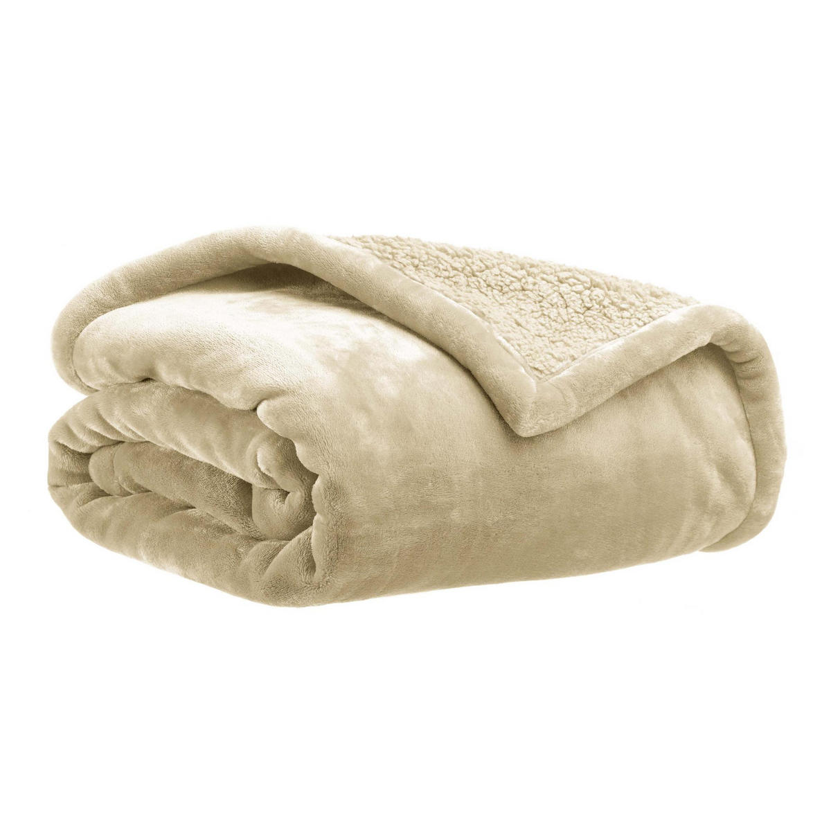 WURFDECKE Michka leinen 240 x 220 cm - Braun, Textil (220/240cm) - Vivaraise