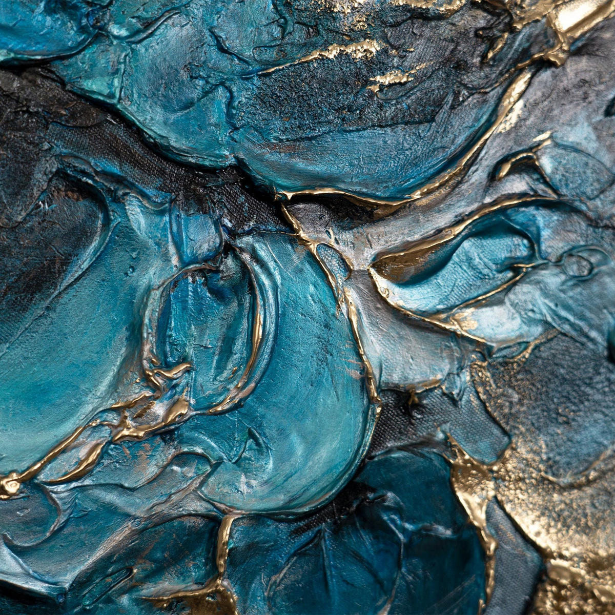 GEMÄLDE Der Schimmer der Ewigkeit auf Keilrahmen 70 cm - Multicolor, Holz (70/70cm) - YS-art gallery