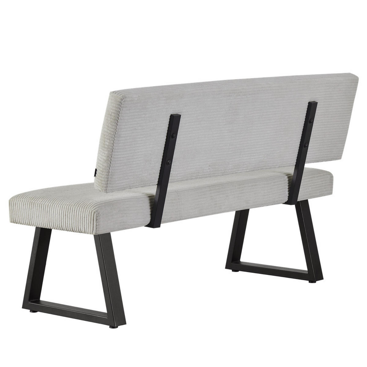 SITZBANK SIGFRID - Hellgrau, Textil/Metall (140/88/58cm) - B&D Home