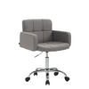 ARBEITSHOCKER Lausanne Stoff grau - Grau, Metall (60/89/52cm) - TPFLiving