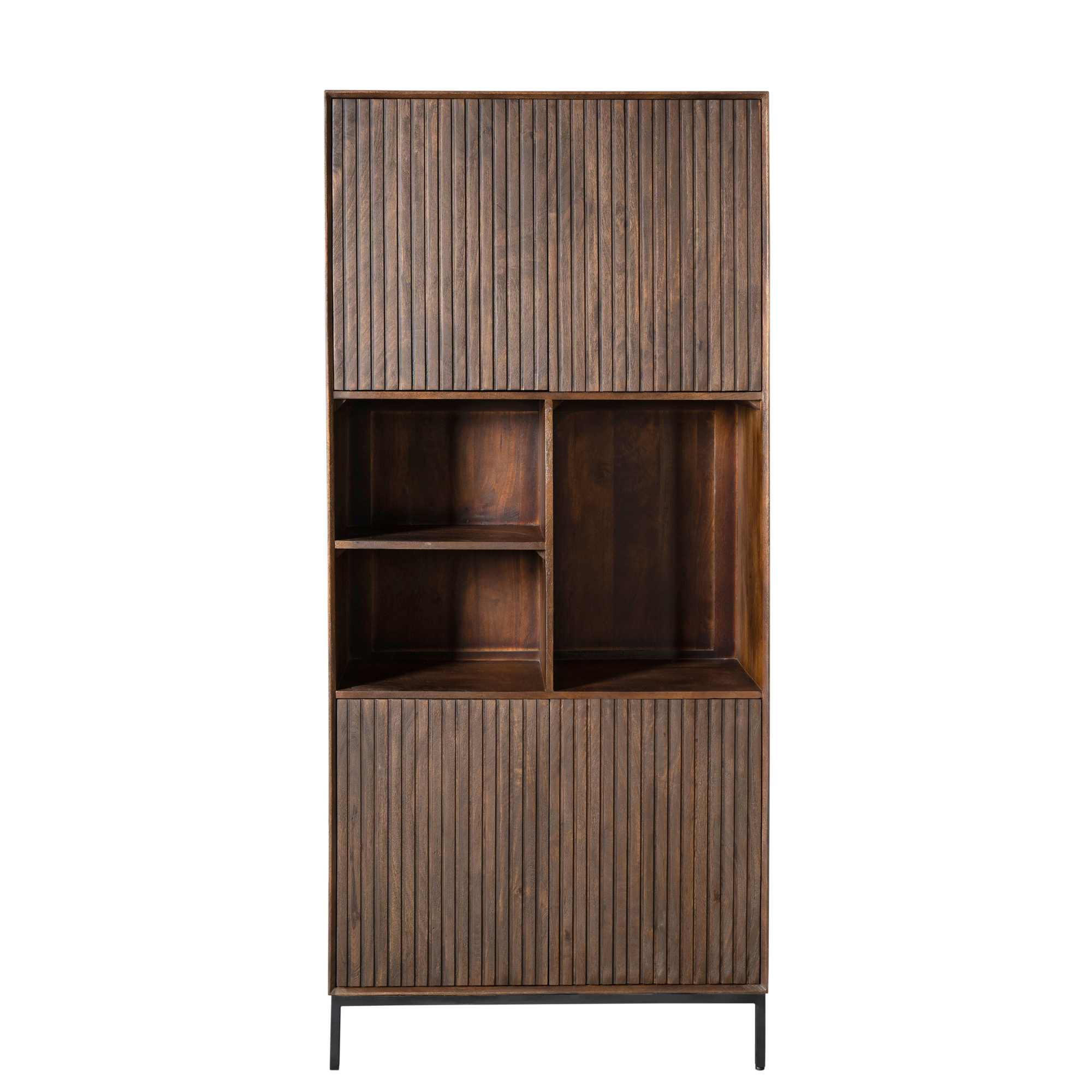 Starfurn Regal Dunkelbraun 90x200x45 cm