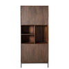 REGAL Madison Braun 45/90/200 cm - Dunkelbraun, Holz (90/200/45cm) - Starfurn