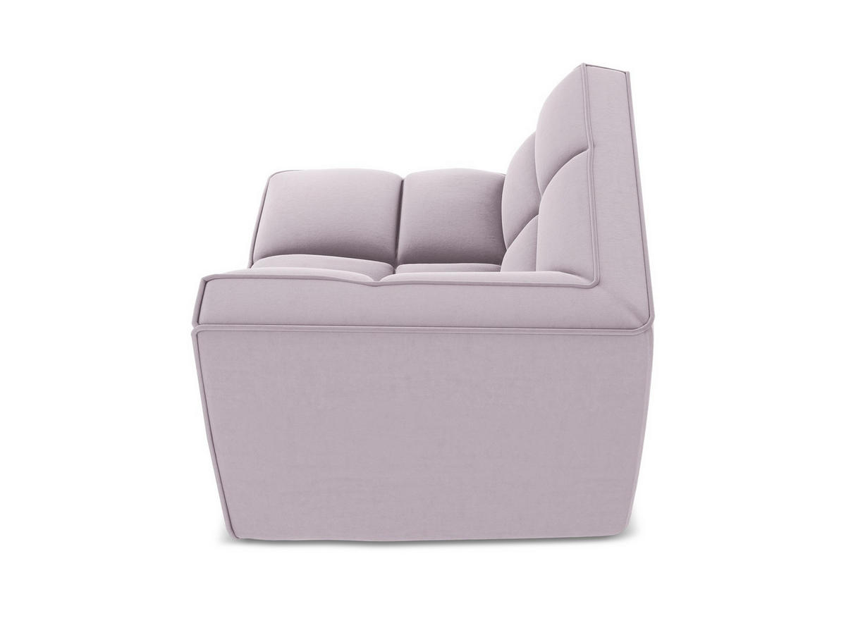 SOFAELEMENT Samt Stoff Violett - Lila/Flieder, Kunststoff/Textil (98/75/98cm) - Makamii
