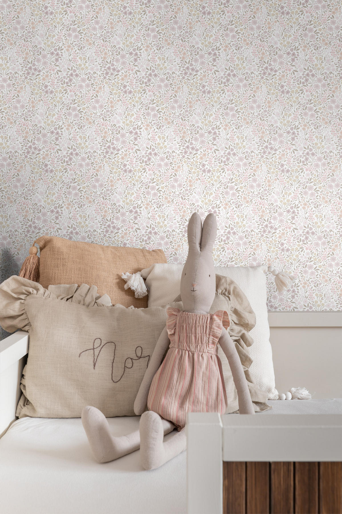 TAPETE Blumen 53 cm x 10.05 m - Pink, Papier (53/0.1cm) - ESTAhome