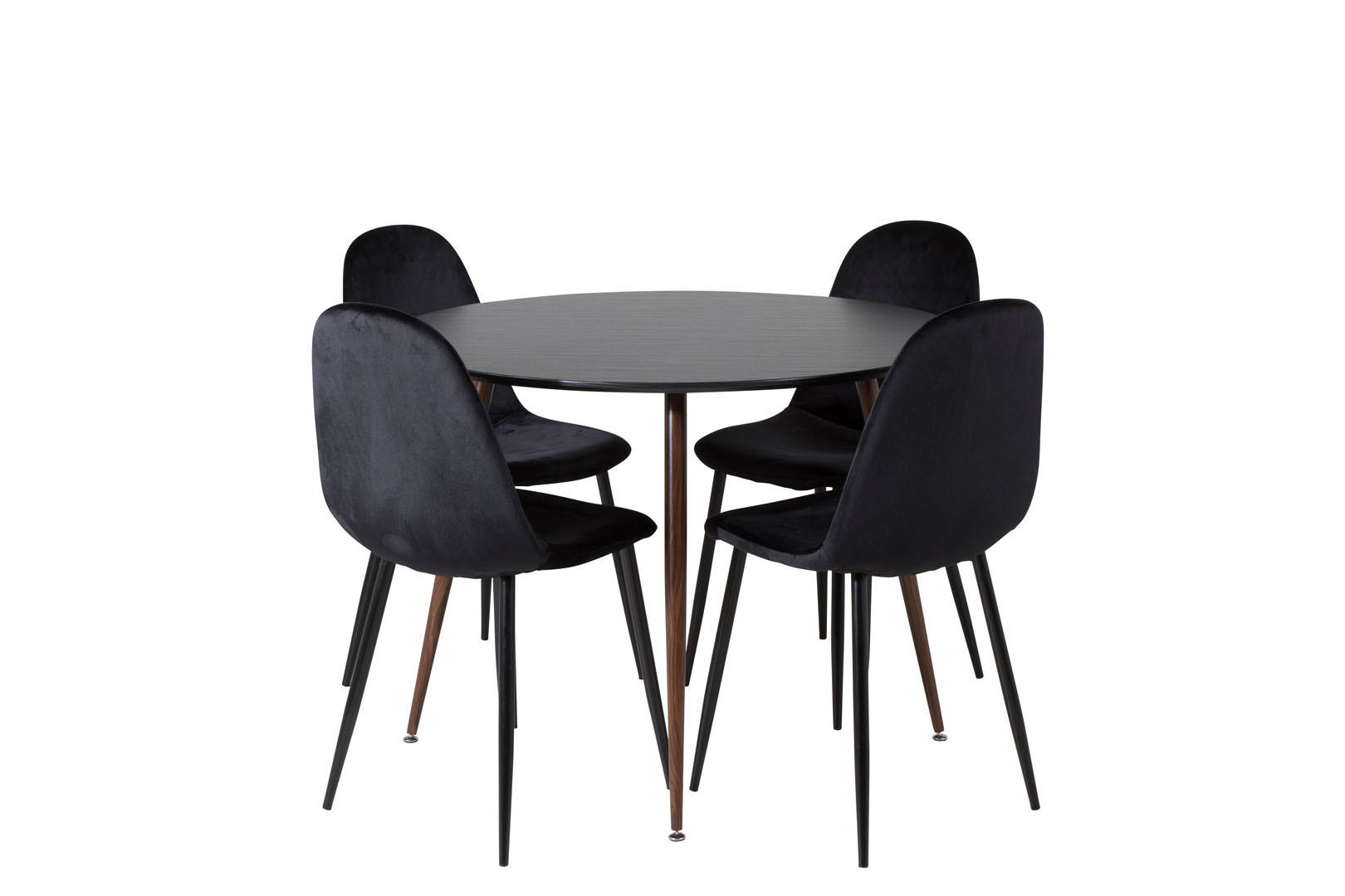 TISCHGRUPPE Schwarz - Schwarz, Holzwerkstoff (100/75/100cm) - ebuy24