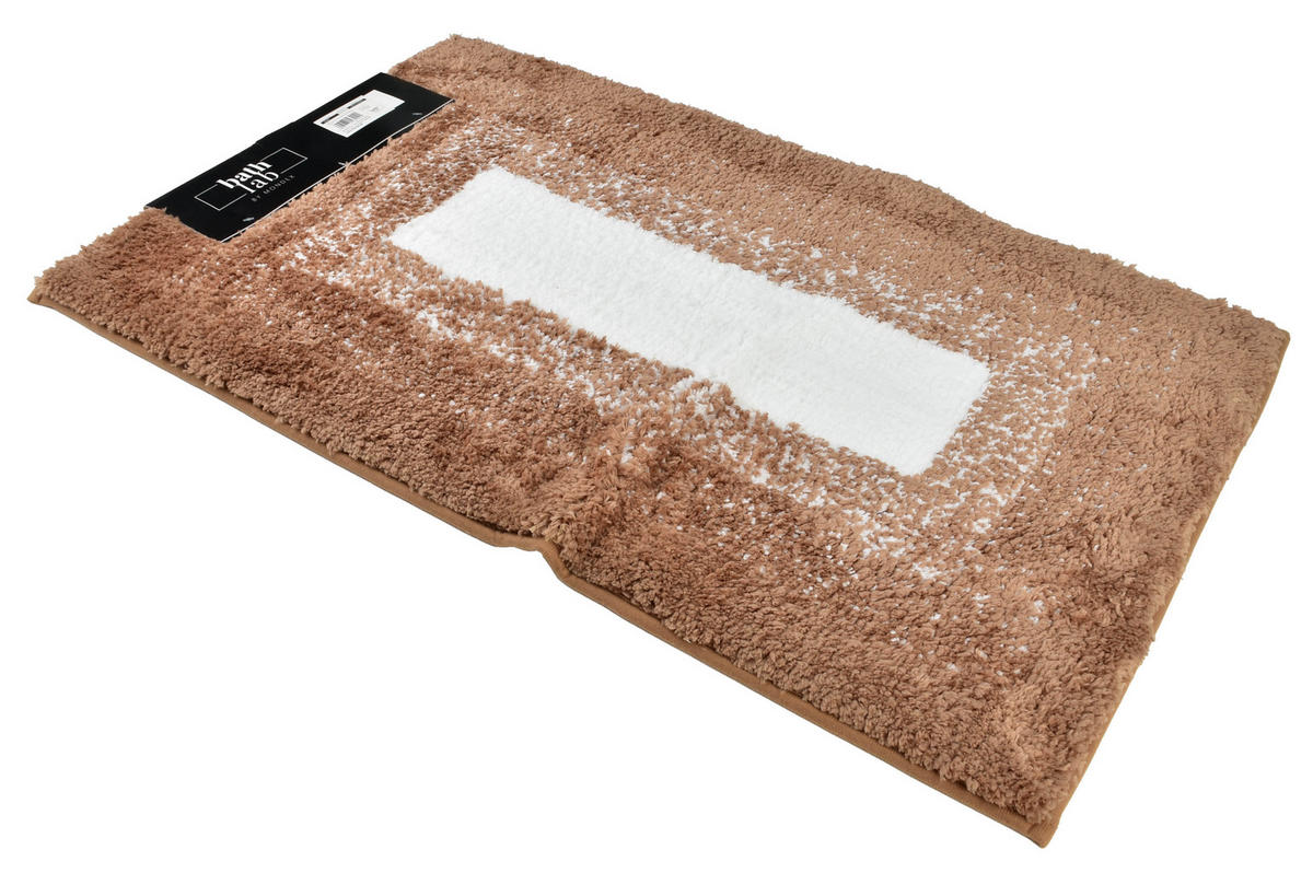 BADTEPPICH Zac Braun 80/50/2 cm Textilien - Braun, Textil (50/80cm) - Mondex
