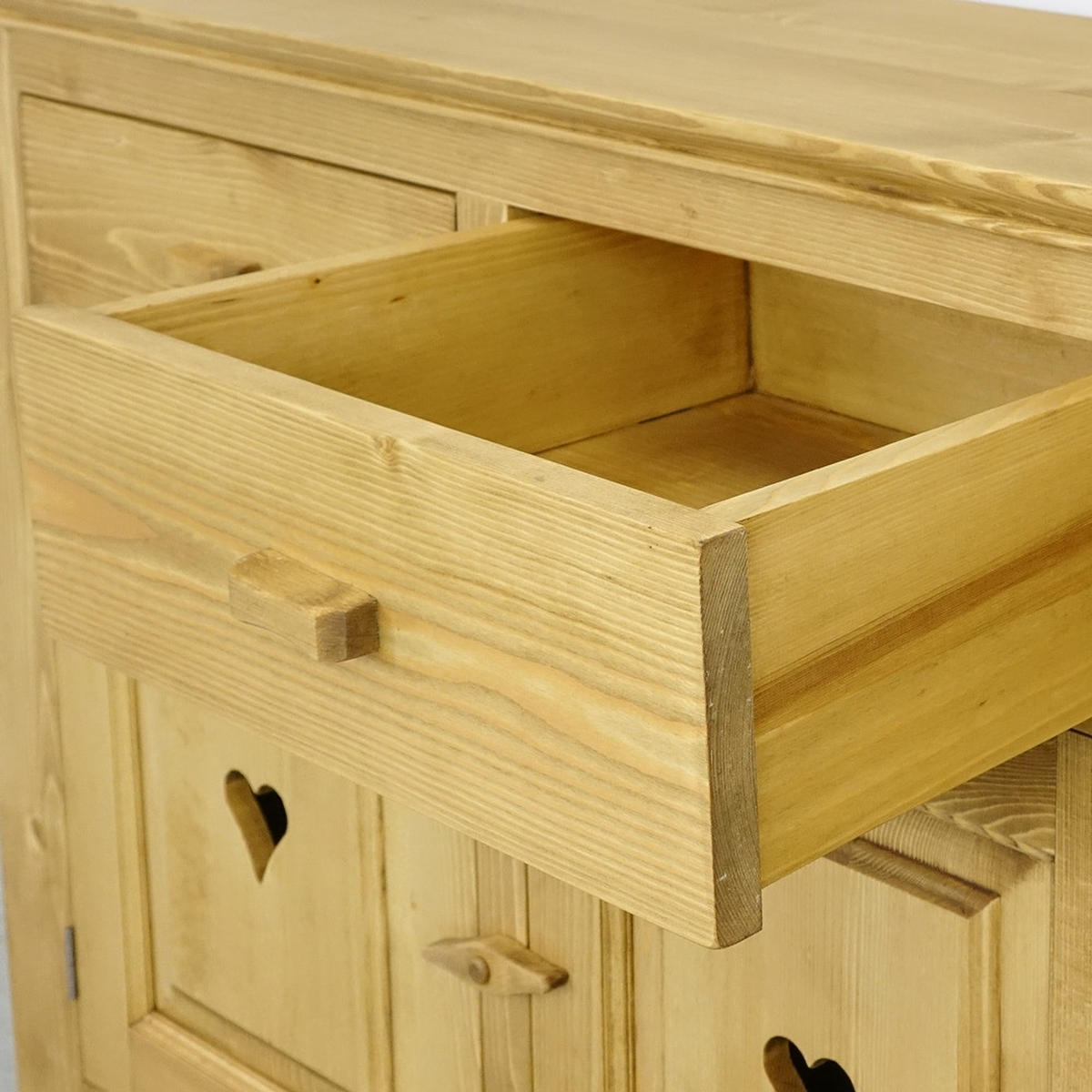 SIDEBOARD aus Massivholz MEXICANA - Honig, Holz (160/92/45cm) - Seart