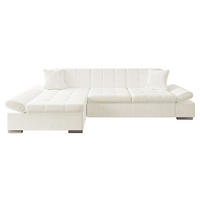 ECKSOFA Malwi, Seite: Links - Ecru, Holz/Textil (278/161cm) - MIRJAN24