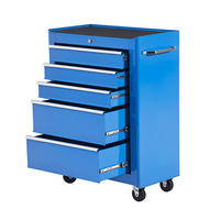 WERKZEUGWAGEN, Wagen mit Schublade, 61,5 x 33 x 82,5 cm, Blau - Multicolor, Kunststoff (33/82.5/61.5cm) - FORIOUS