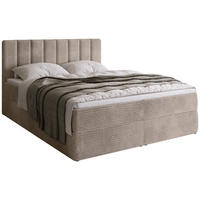 BOXBETT DENVER mit Topper 140x200 Beige - Beige, Textil (140/200cm) - Bromarkt