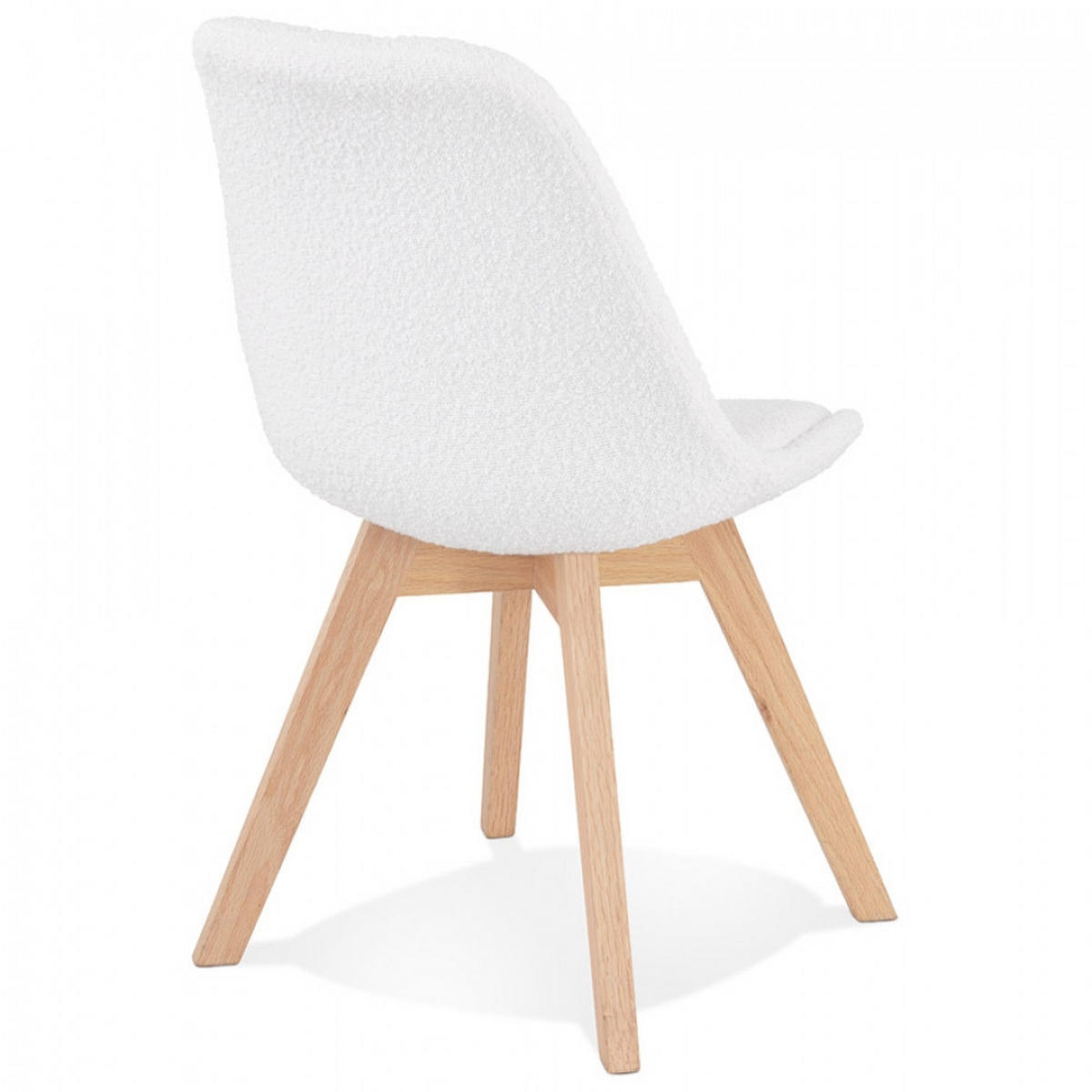 STUHL Weiß 48x82x56cm - Eichefarben/Weiß, Holz/Textil (48/82/56cm) - AlterEgo
