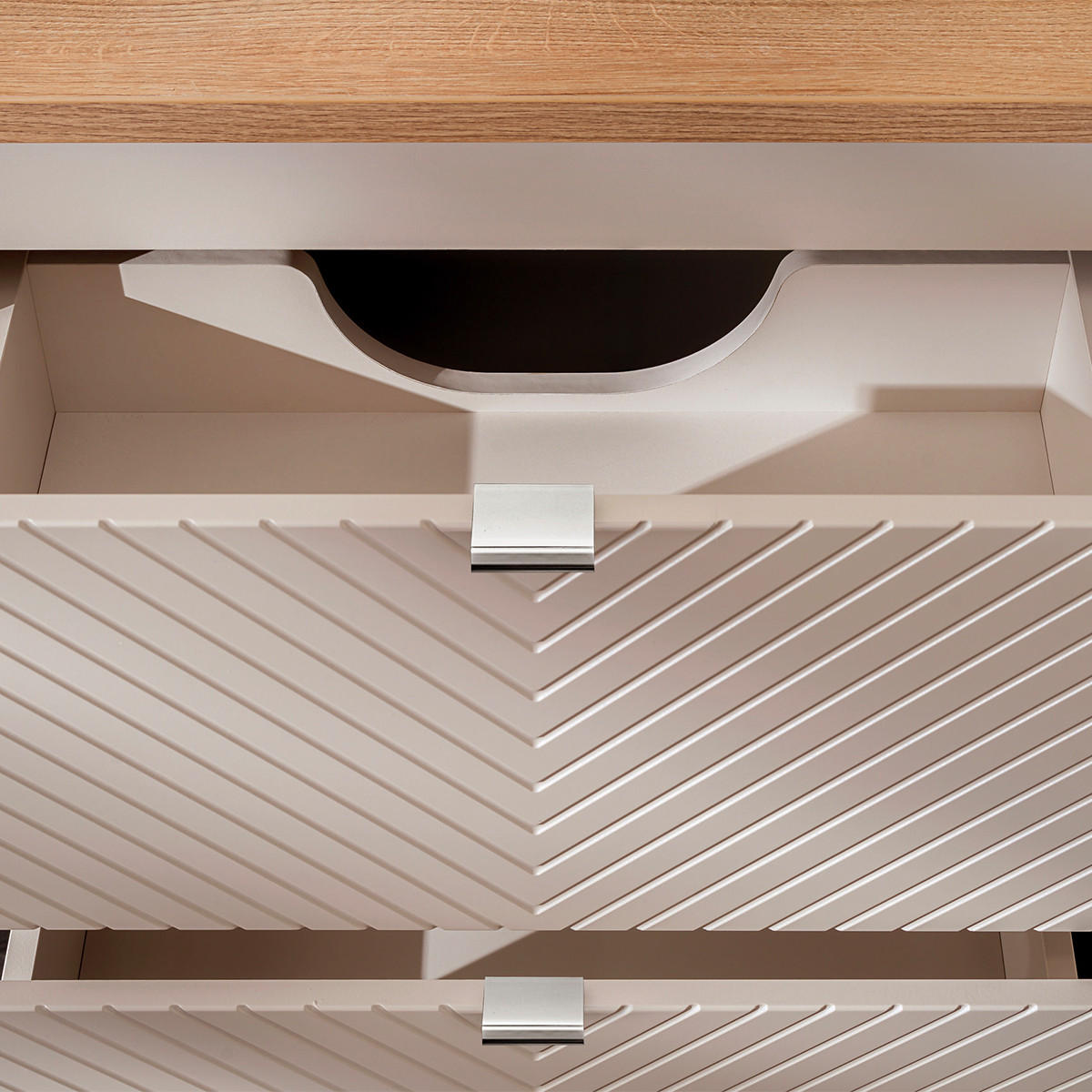 WASCHTISCHUNTERSCHRANK 80.4cm Manoa Kaschmir - Beige, Holzwerkstoff (80.4/59/40cm) - Petits-meubles