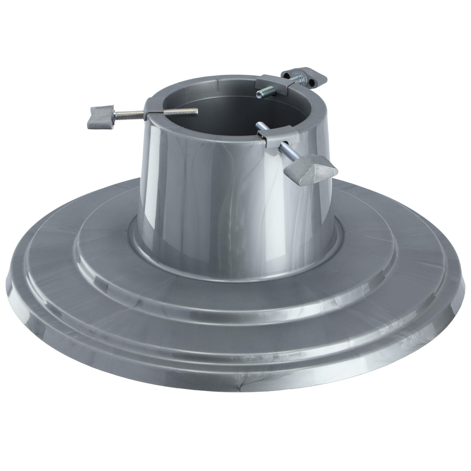 KADAX Christbaumständer Christbaumständer 2m Silber - Silberfarben, Kunststoff (15.5cm) - KADAX