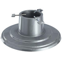 KADAX Christbaumständer Christbaumständer 2m Silber - Silberfarben, Kunststoff (15.5cm) - KADAX
