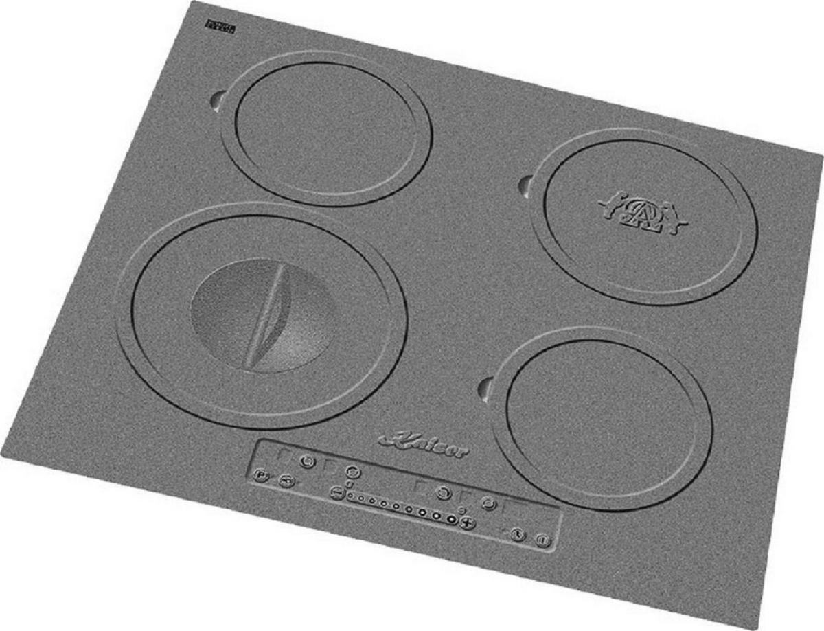 BACKOFEN-SET Elektro Einbau Backofen Autark 60 cm EH 6355 Em Sil+KCT 6705 I Herd Induktionkochfeld 60 cm - Schwarz, Metall (59.4/59.4/56.6cm) - Kaiser Küchengeräte