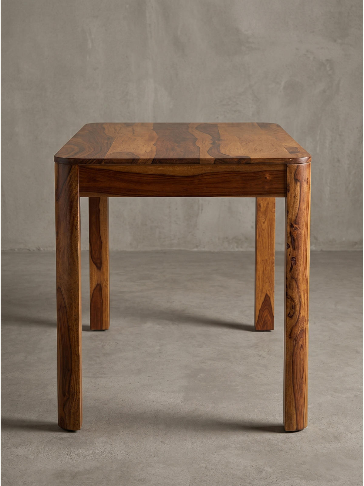 ESSTISCH CHARENTE, Dunkles Massivholz, handgefertigt, 120 x 60 x 76 cm - Braun, Holz (60/120/76cm) - KADIMA DESIGN