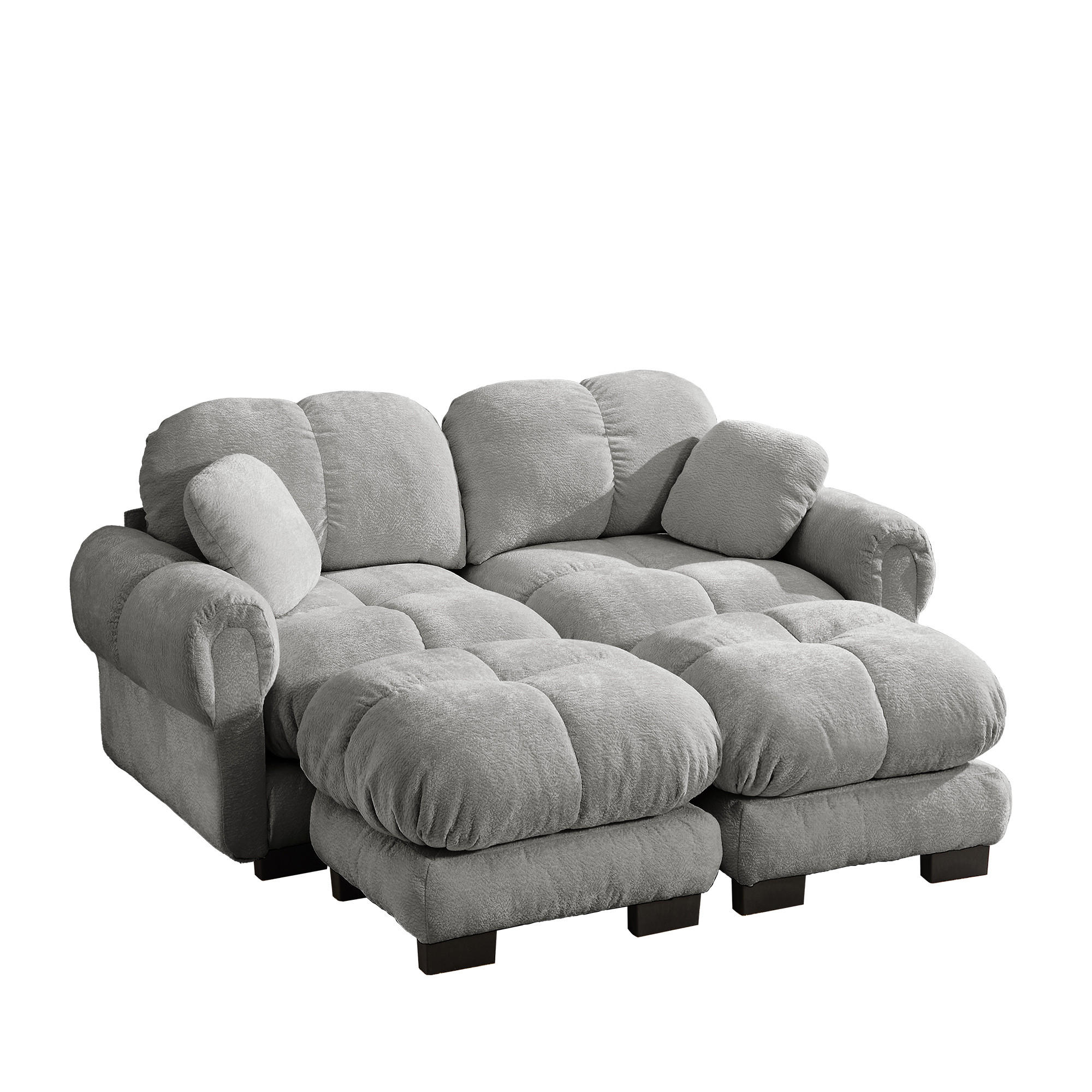Meubliv Sofa Hellgrau 149x90x190.1 cm