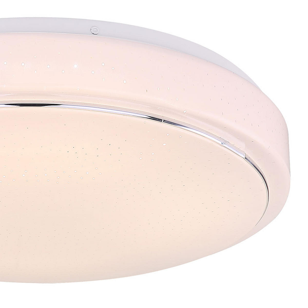 LED DECKENLEUCHTE Metall Weiß Opal - Weiß, Metall (37.5/37.5/8.5cm) - Globo Lighting