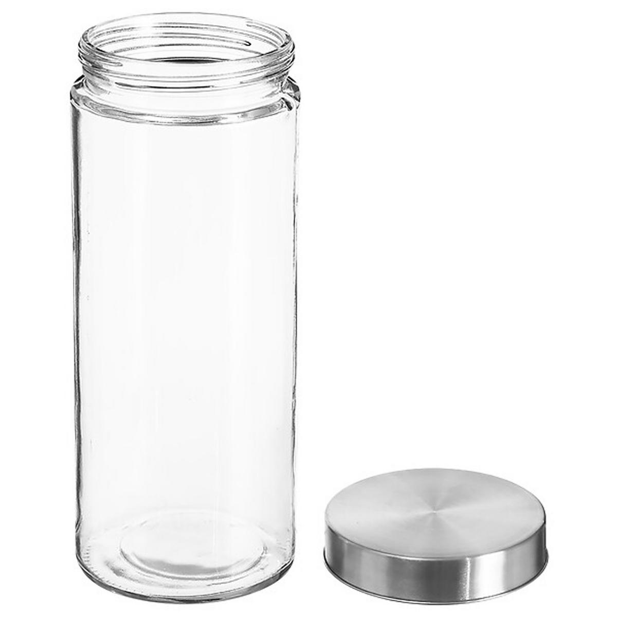 EINMACHGLAS Nixo, Glas, Edelstahl, Transparent, 2 L - Transparent, Glas (2L) - 5five Simply Smart
