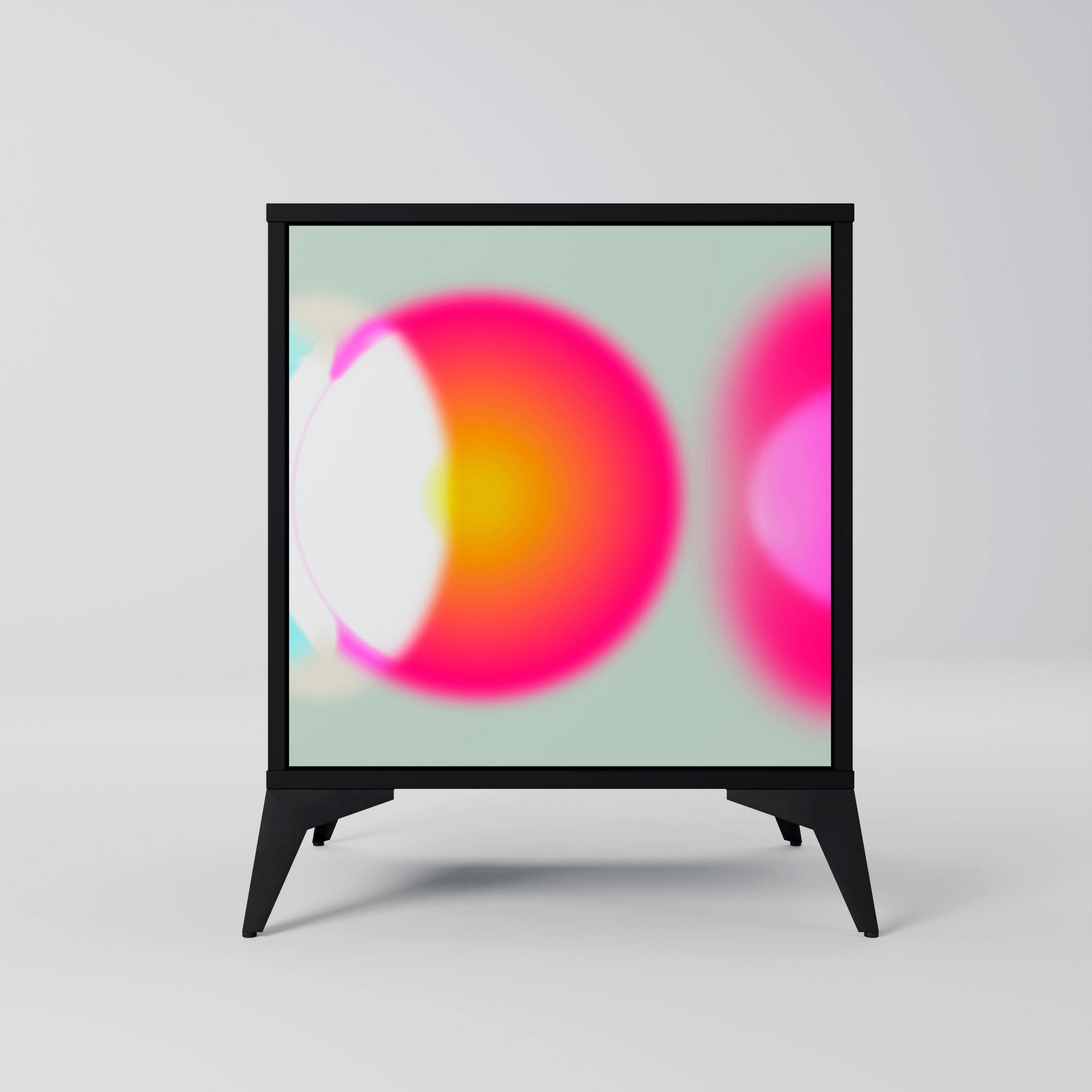 SpaceRebels Sideboard Schwarz 57.5x70.5x42 cm