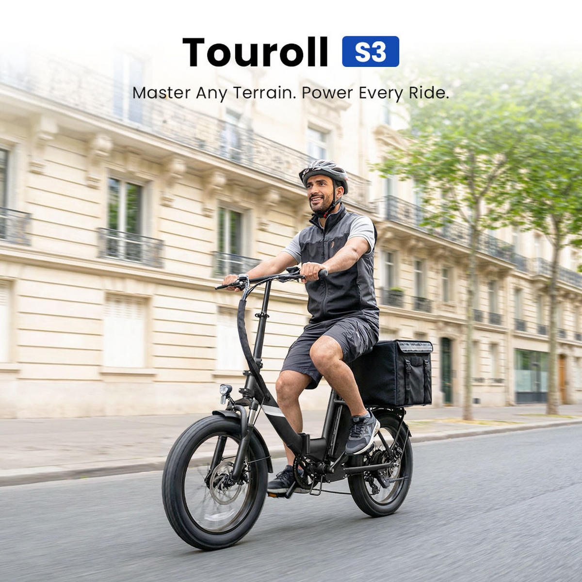 E-BIKE Touroll S3 – All-Terrain-Fat-Tires für grenzenlosen Fahrspaß - Graphitfarben, Metall (85cm) - Touroll