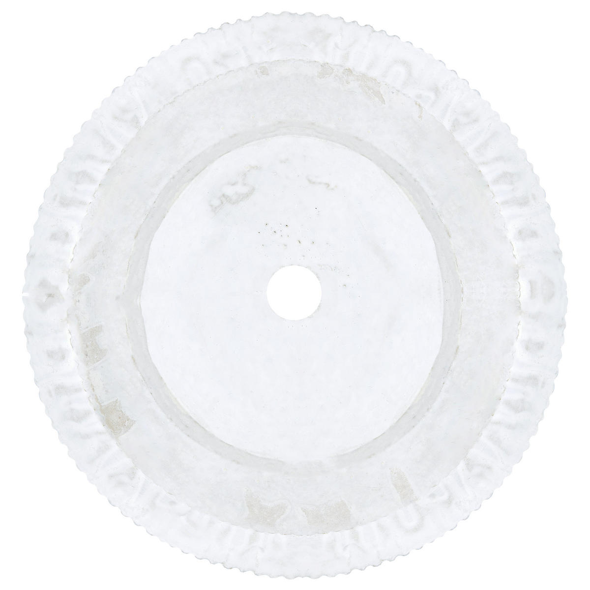BLUMENTOPF Weiß Daria - Weiß, Naturmaterialen (37cm) - Beliani