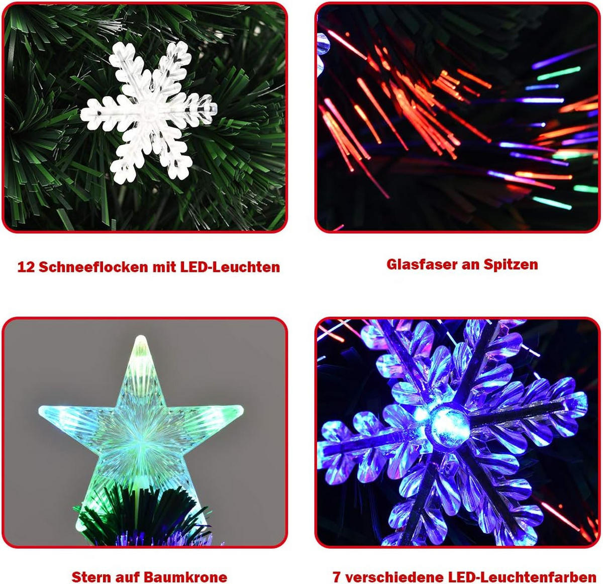 WEIHNACHTSBAUM Grün - Grün, Kunststoff (120cm) - COSTWAY