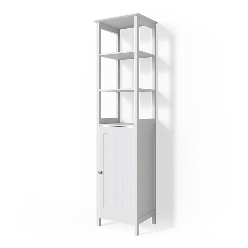 BADSCHRANK Bianco Weiß 40 x 160 cm - Weiß, Holzwerkstoff (40/160/32cm) - Vicco