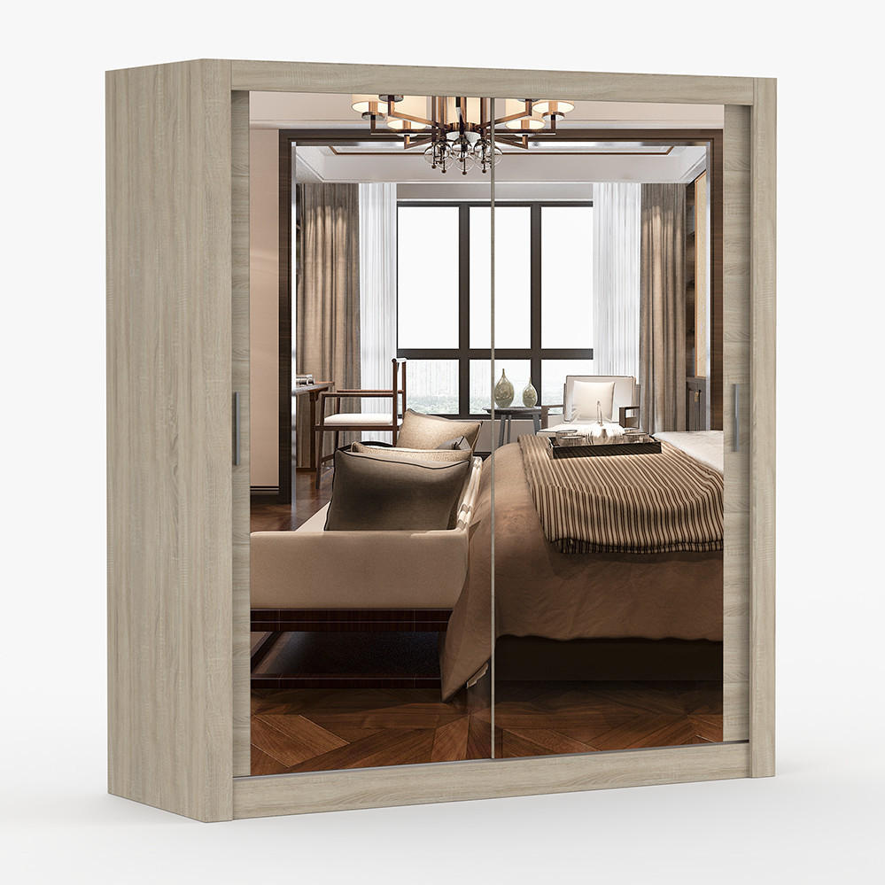 imoebel24 Kleiderschrank Sonoma Eiche 180x215x64 cm