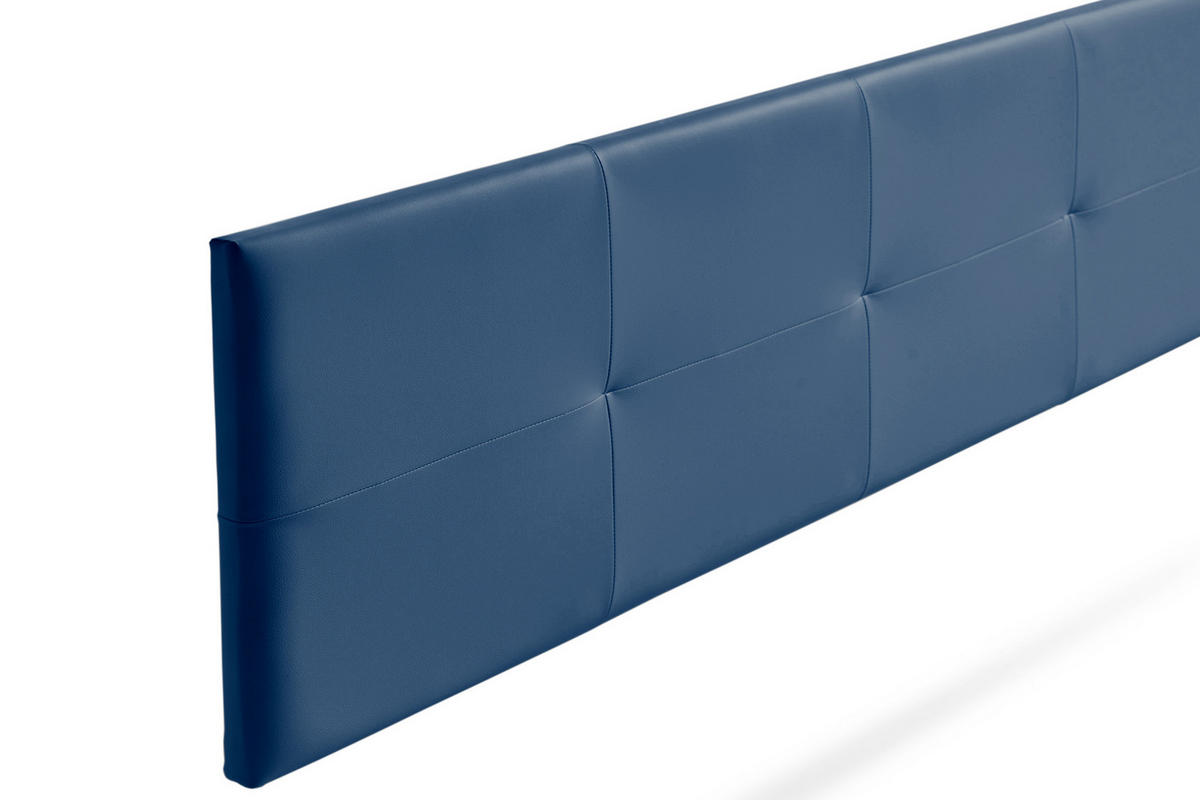 KOPFTEIL gepolstert ALTEA Kunstleder 130x50x5 cm - Dunkelblau - Moonia - Dunkelblau, Holz (130/5/50cm)