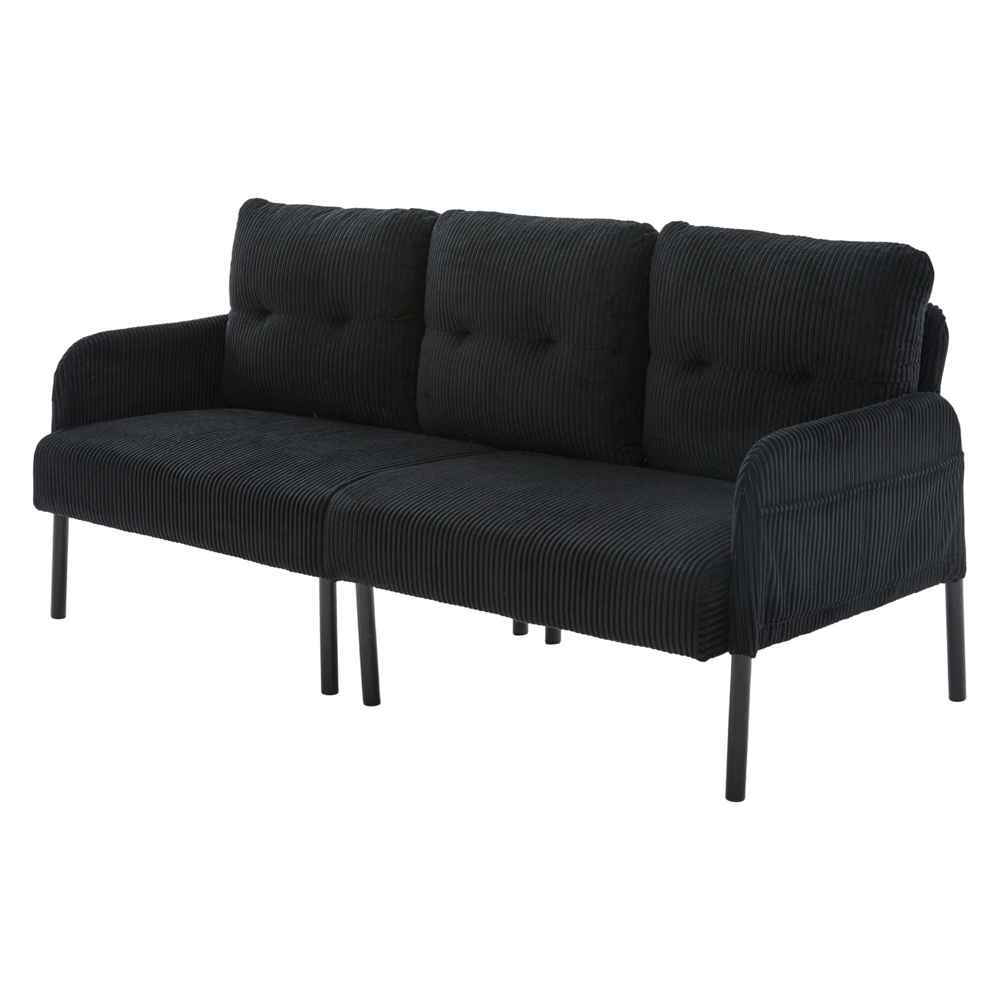ComfortXL 3-Sitzer-Sofa Schwarz 171x80x72 cm