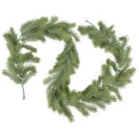 WEIHNACHTSGIRLANDE Viridis Grün Kunststoff - Grün, Kunststoff (165cm) - Mondex