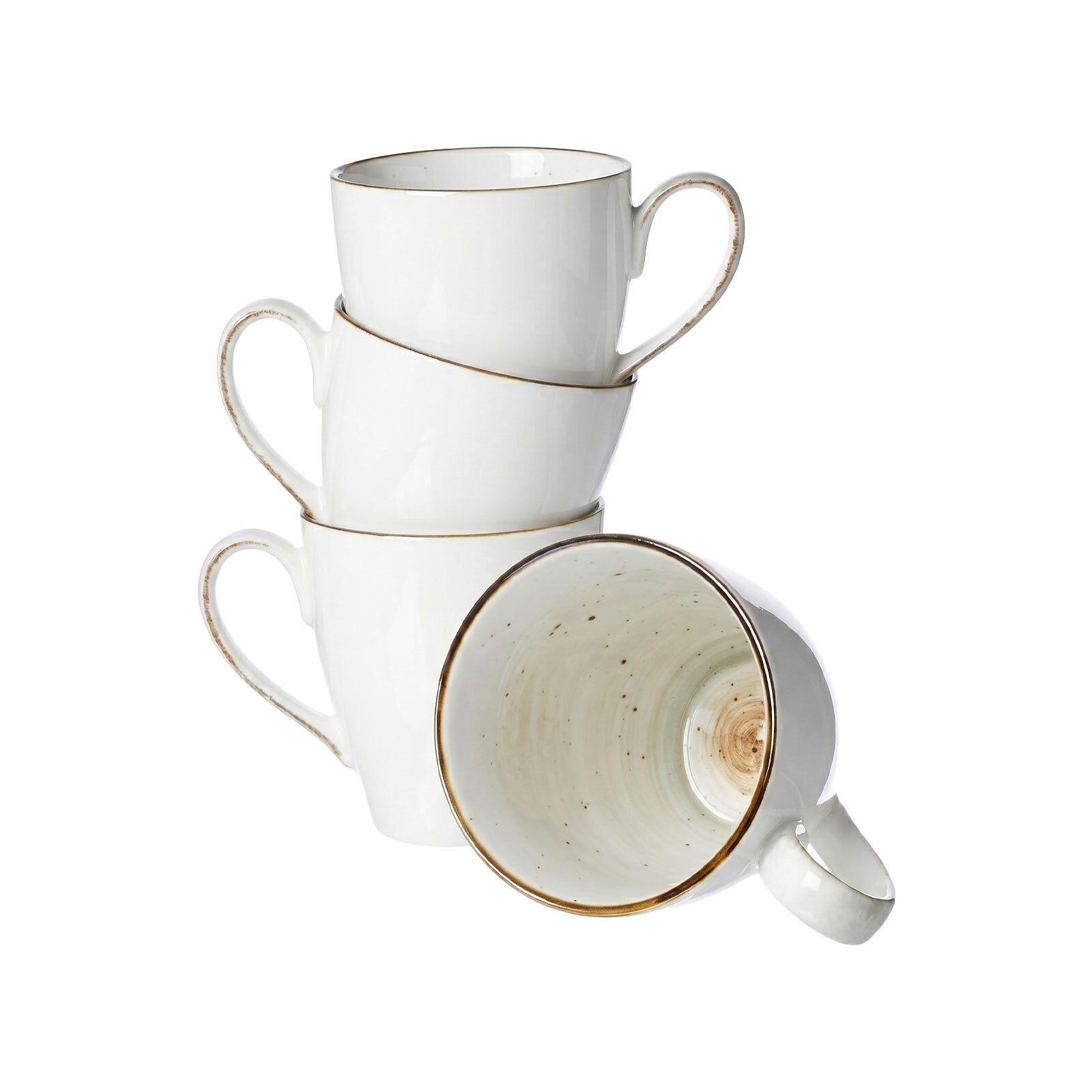 HENKELBECHER Cosmo grau 400 ml 4er Set - Grau, Keramik (0.4L) - Ritzenhoff Breker