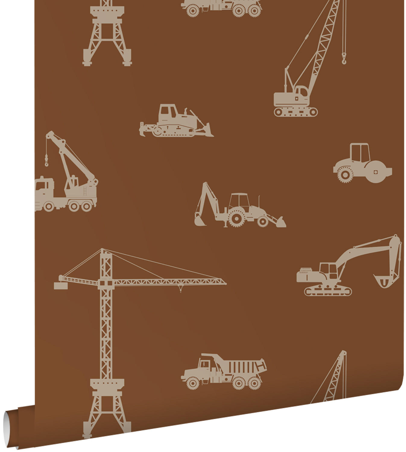 TAPETE Fahrzeuge 53 cm x 10.05 m - Terracotta, Papier (53/0.1cm) - ESTAhome