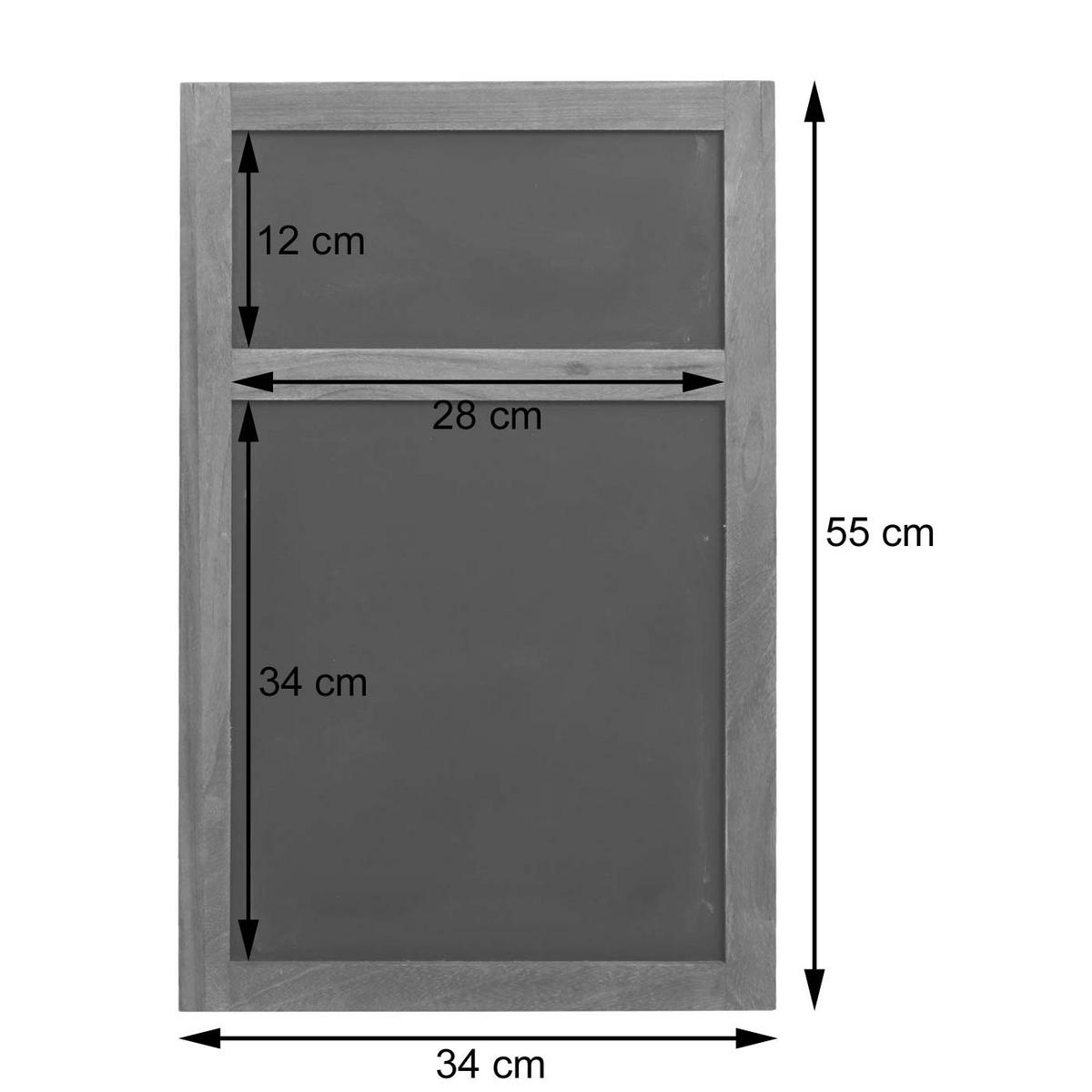 WERBETAFEL Dunkelbraun - Dunkelbraun, Holz (34/55/2cm) - MCW