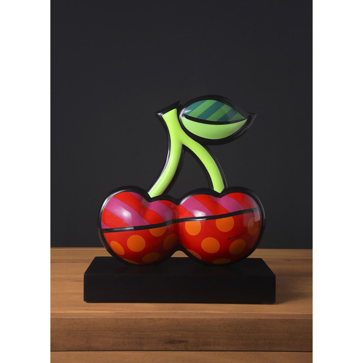 DEKOFIGUR Romero Britto - Cherries, Porzellan, Bunt, Limited Edition, 33 cm - Multicolor, Keramik (15/33/30cm) - Goebel