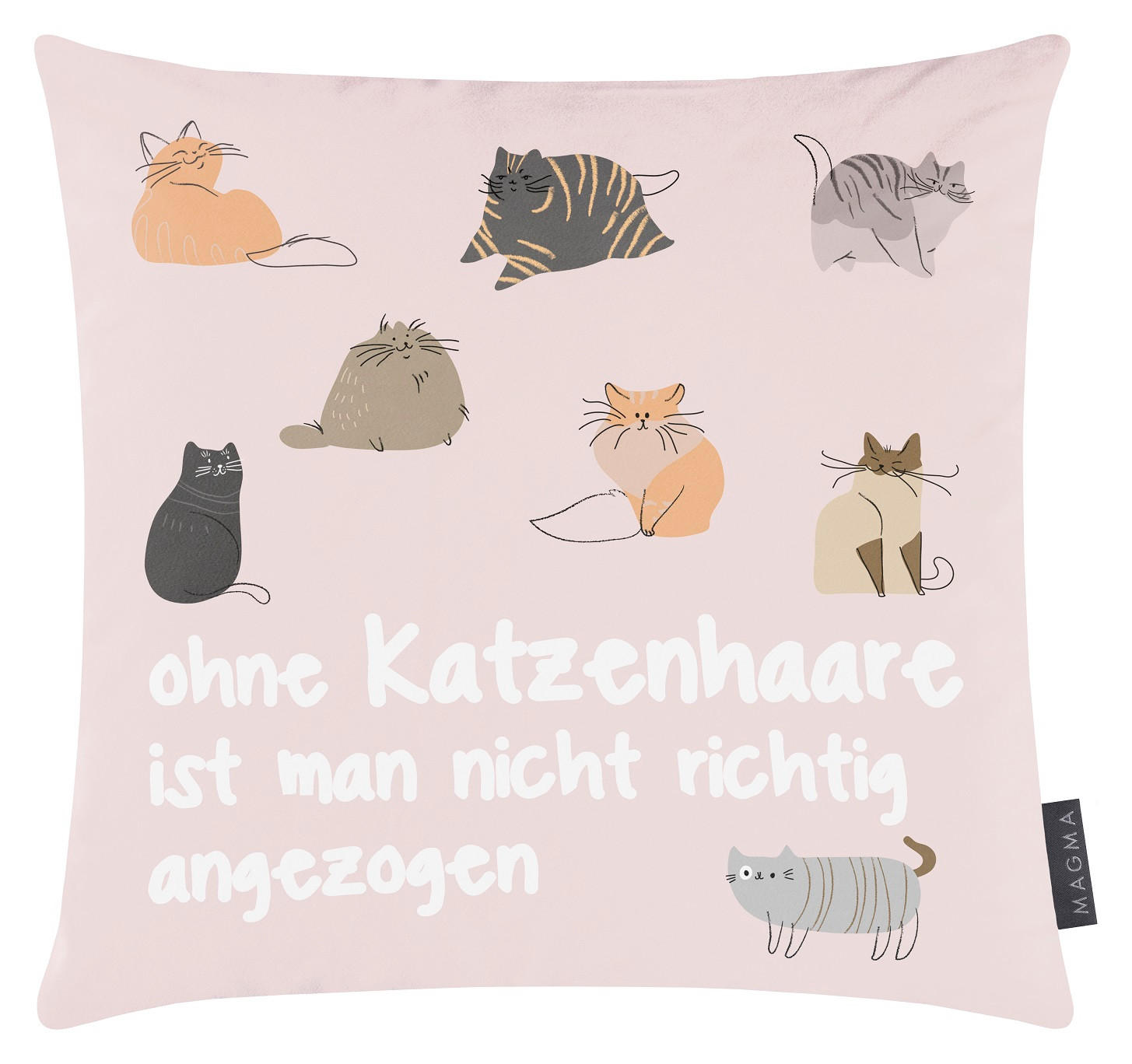 KISSENHÜLLE TIERISCH - Hellrosa, Textil (45/45cm) - Magma Heimtexx