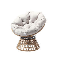 SESSEL Papasan Braun - Braun, Metall (70/76/80cm) - Concept Usine