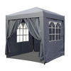 FALTPAVILLON 2,5x2,5m Smoky Grau - Grau, Metall (250/245/250cm) - QUICK STAR