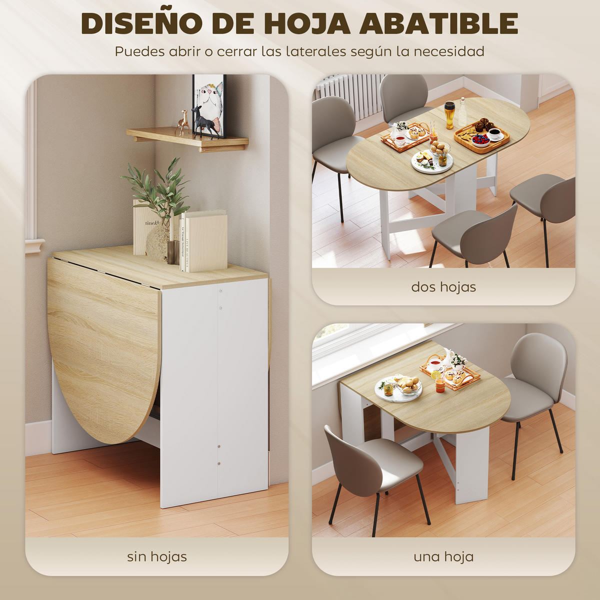 ESSTISCH Naturholz 1 Stück - Beige, Kunststoff (163/80/75cm) - GiPP