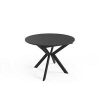 ESSTISCH LEIA Schwarz 100x138x78 cm - Schwarz, Holzwerkstoff (138/100/78cm) - FURNLUX