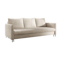SCHLAFSOFA Belis Boucle in Beige - Beige, Holzwerkstoff/Textil (216/95/91cm) - Bettso