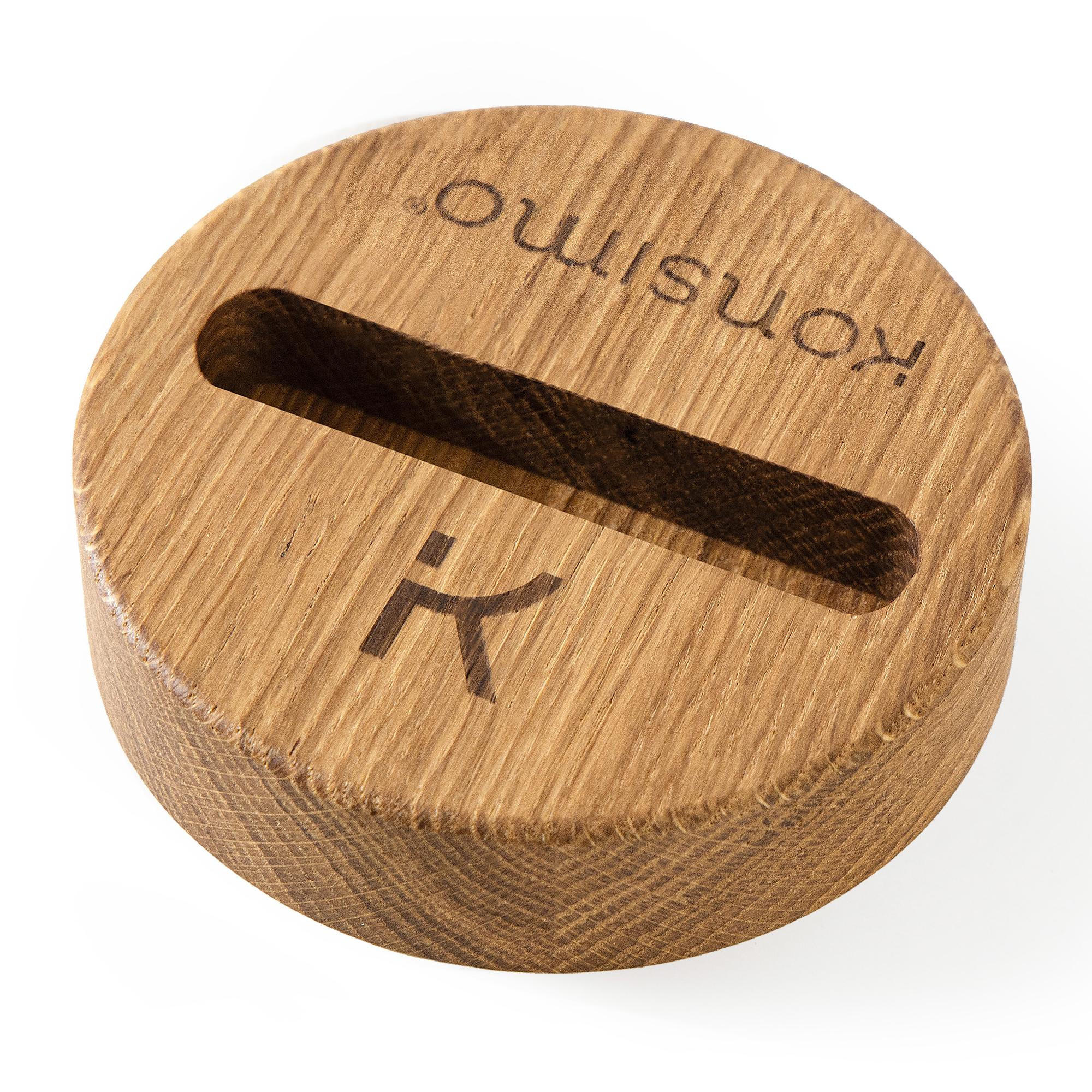 HANDYSTÄNDER Celia - Eichefarben, Holz (10/3/10cm) - KONSIMO®