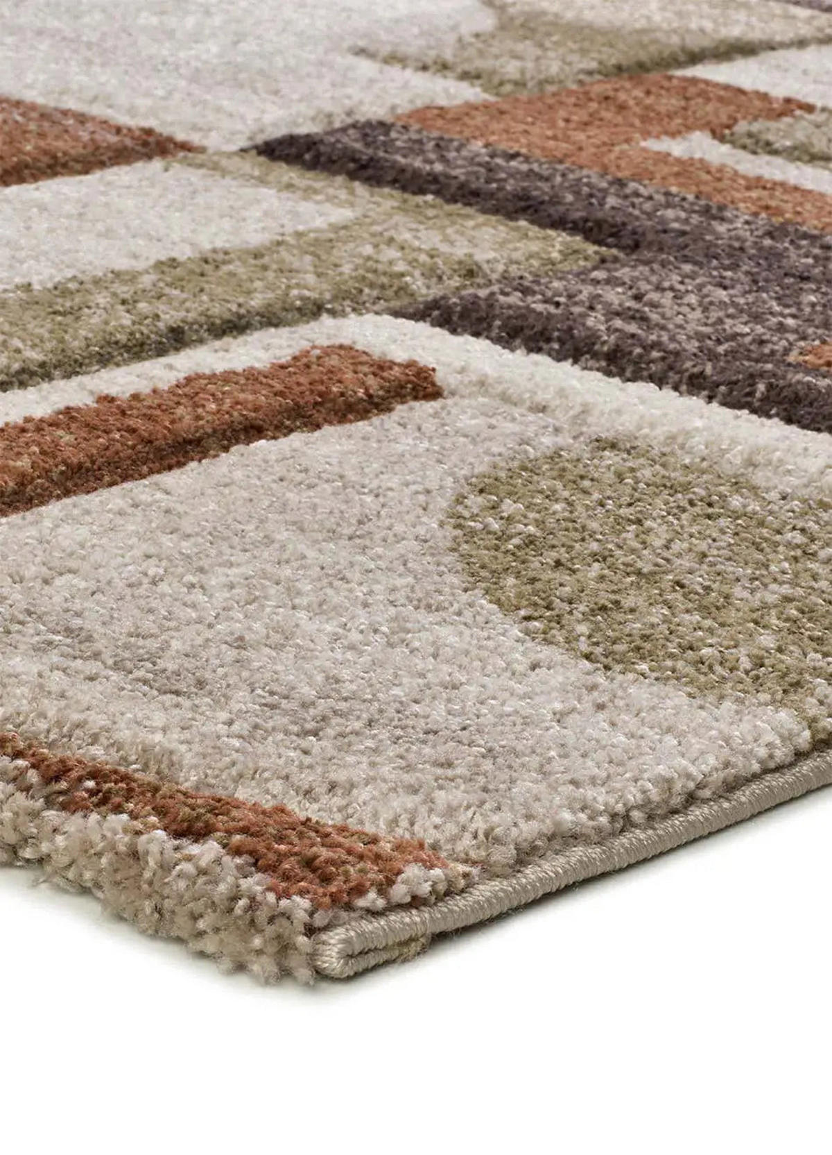 HOCHFLORTEPPICH Beige / Braun Teva 133/190 cm - Braun, Textil (133/190cm) - Atticgo