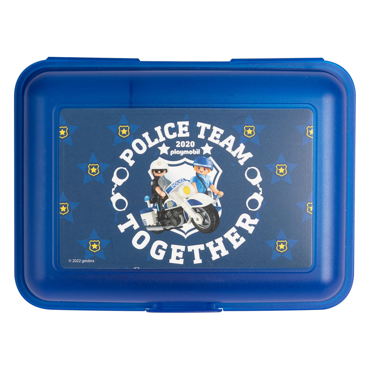 BROTDOSE Playmobil City Action Polizei Blau 17,5 x 12,8 x 6,9 cm - Blau, Kunststoff (17.5/6.9/12.8cm) - Playmobil